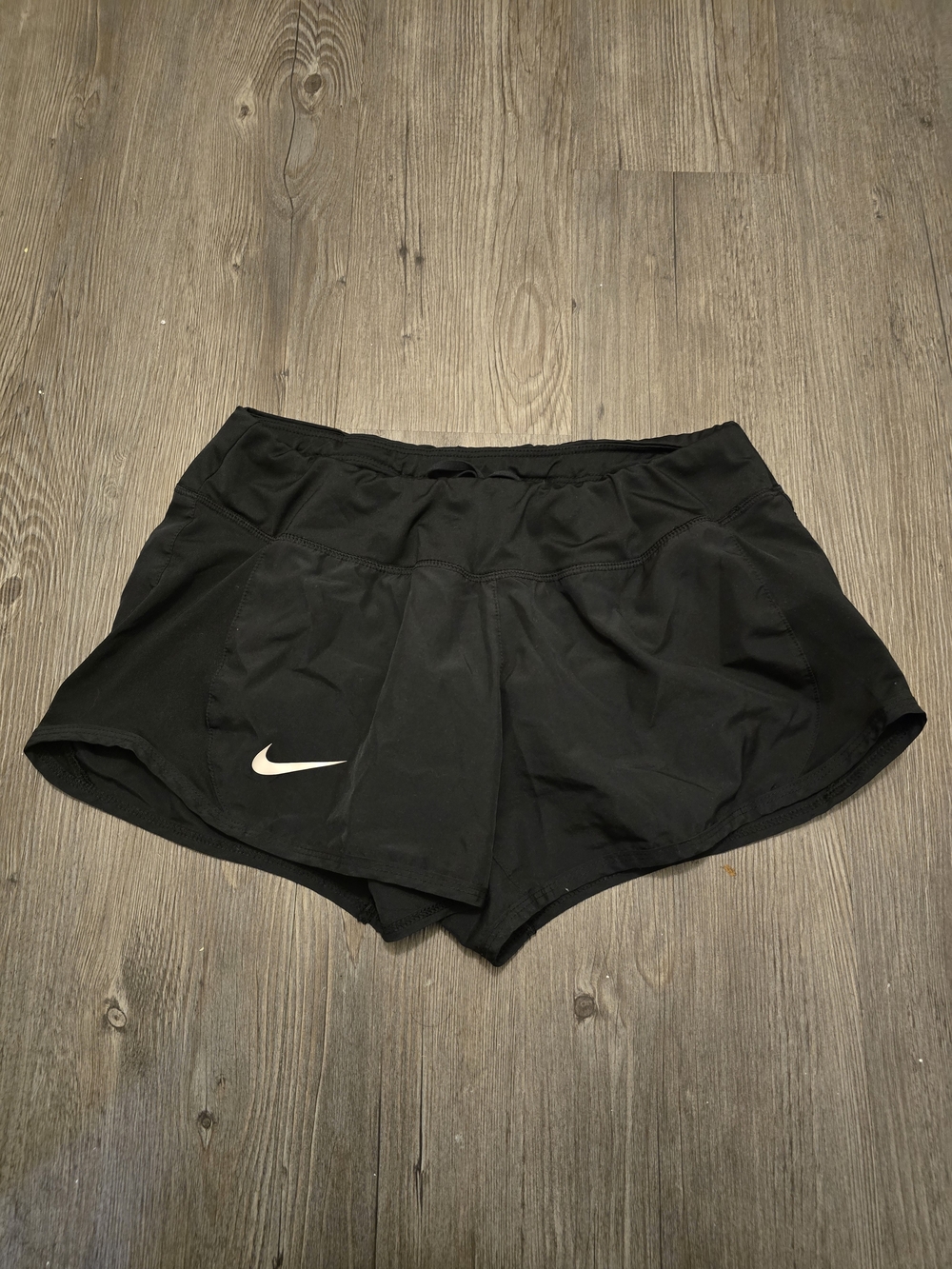 Nike Women’s Black Athletic Split-Layer Running Shorts